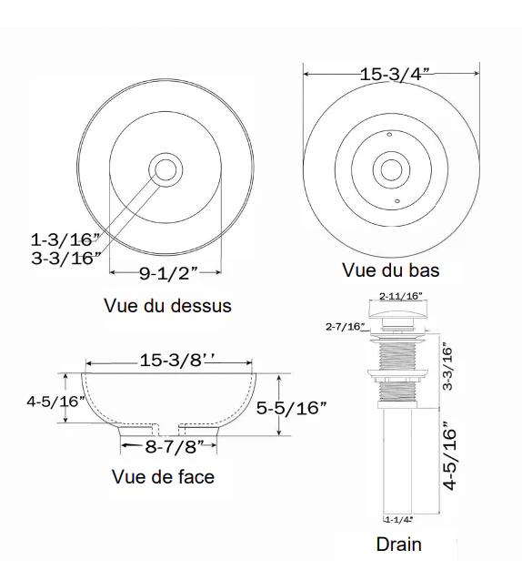 Lavabo rond Collection Alta - Image 2