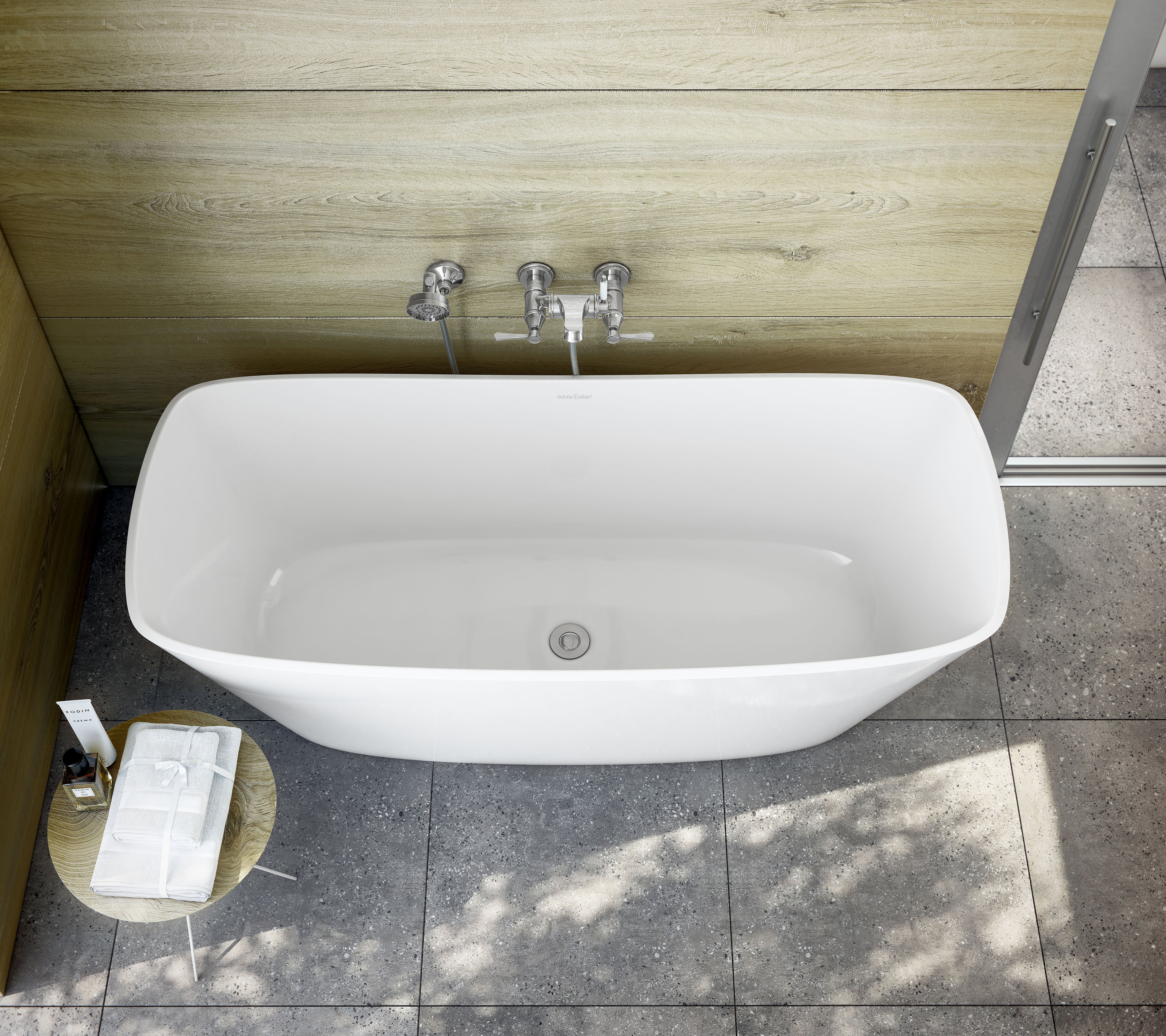 Baignoire autoportante avec trop-plein Collection Trivento - Image 2