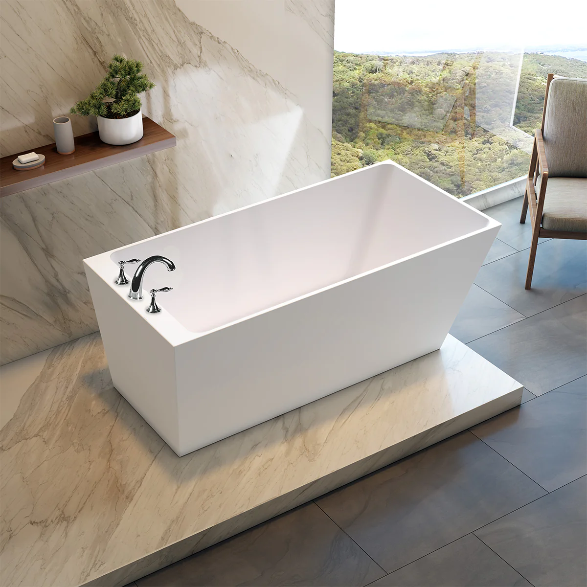 Baignoire autoportante Sedge 59 po x 30 po