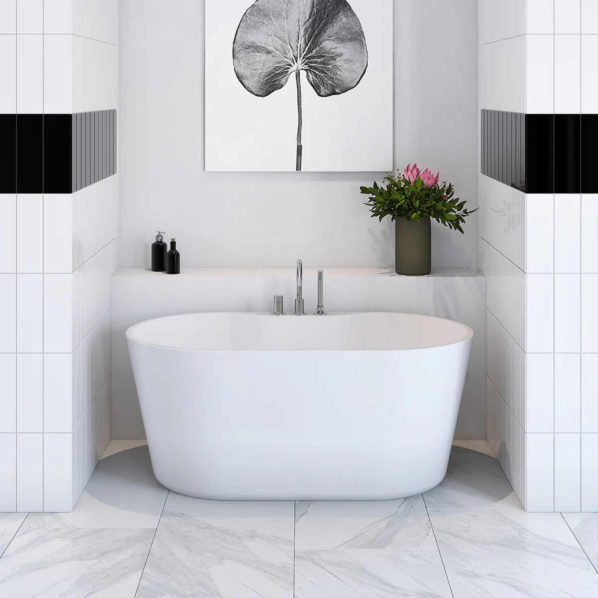 Baignoire autoportante Talon 56 po x 32 po - Image 2