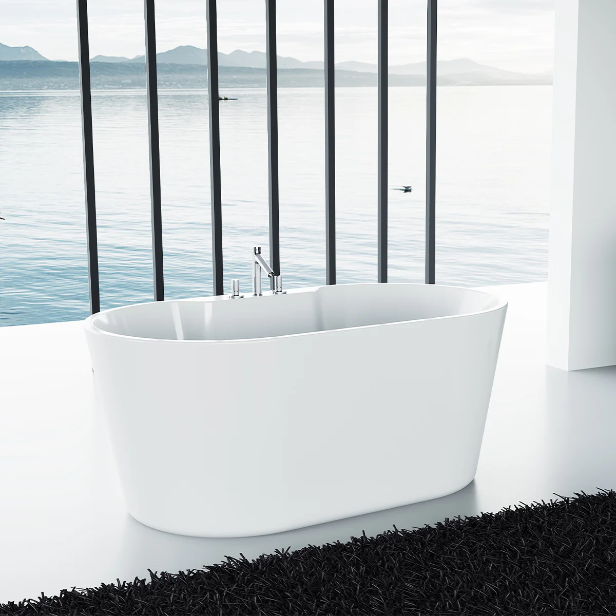 Baignoire autoportante Talon 56 po x 32 po - Image 4