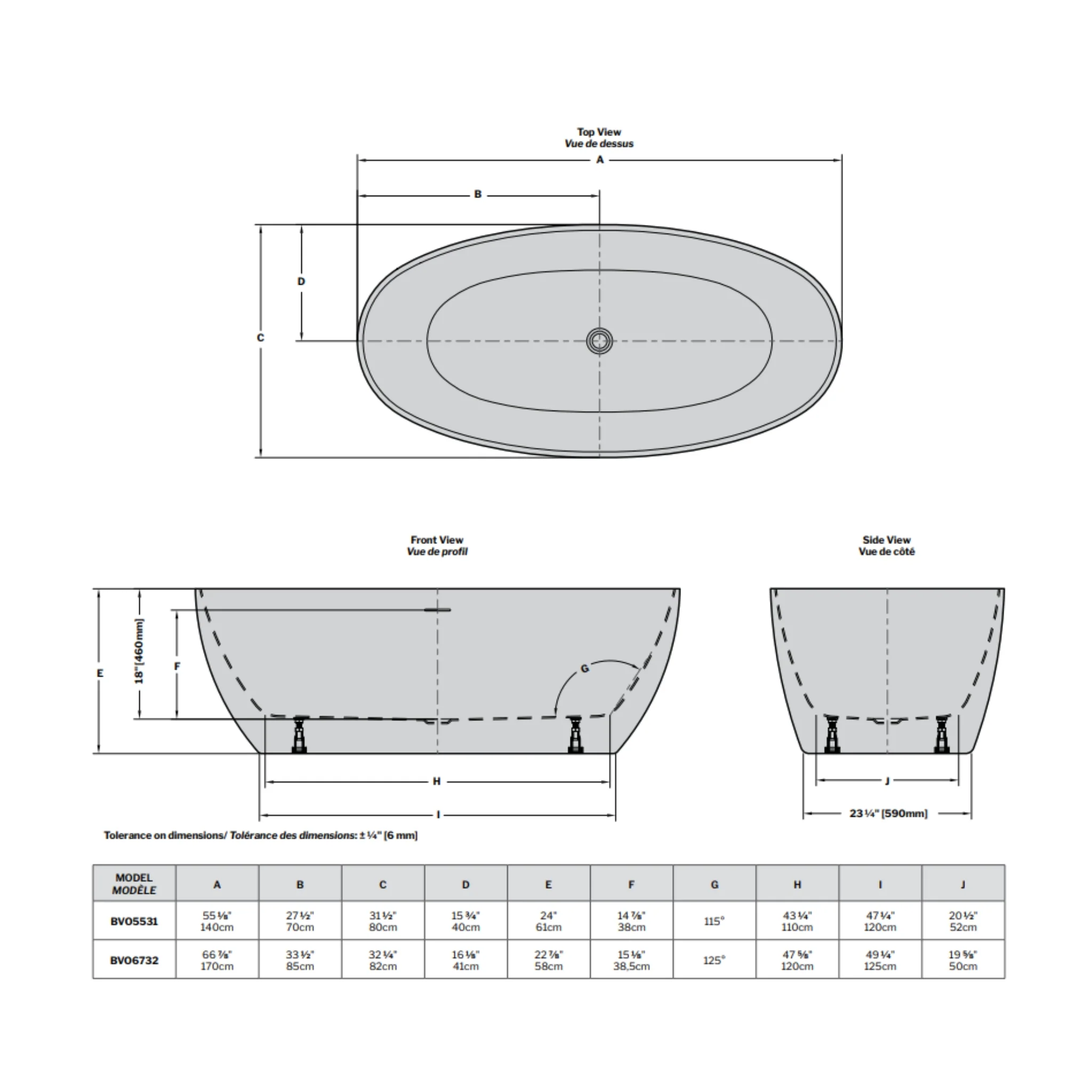 Bain autoportant Aria Voce - Image 3