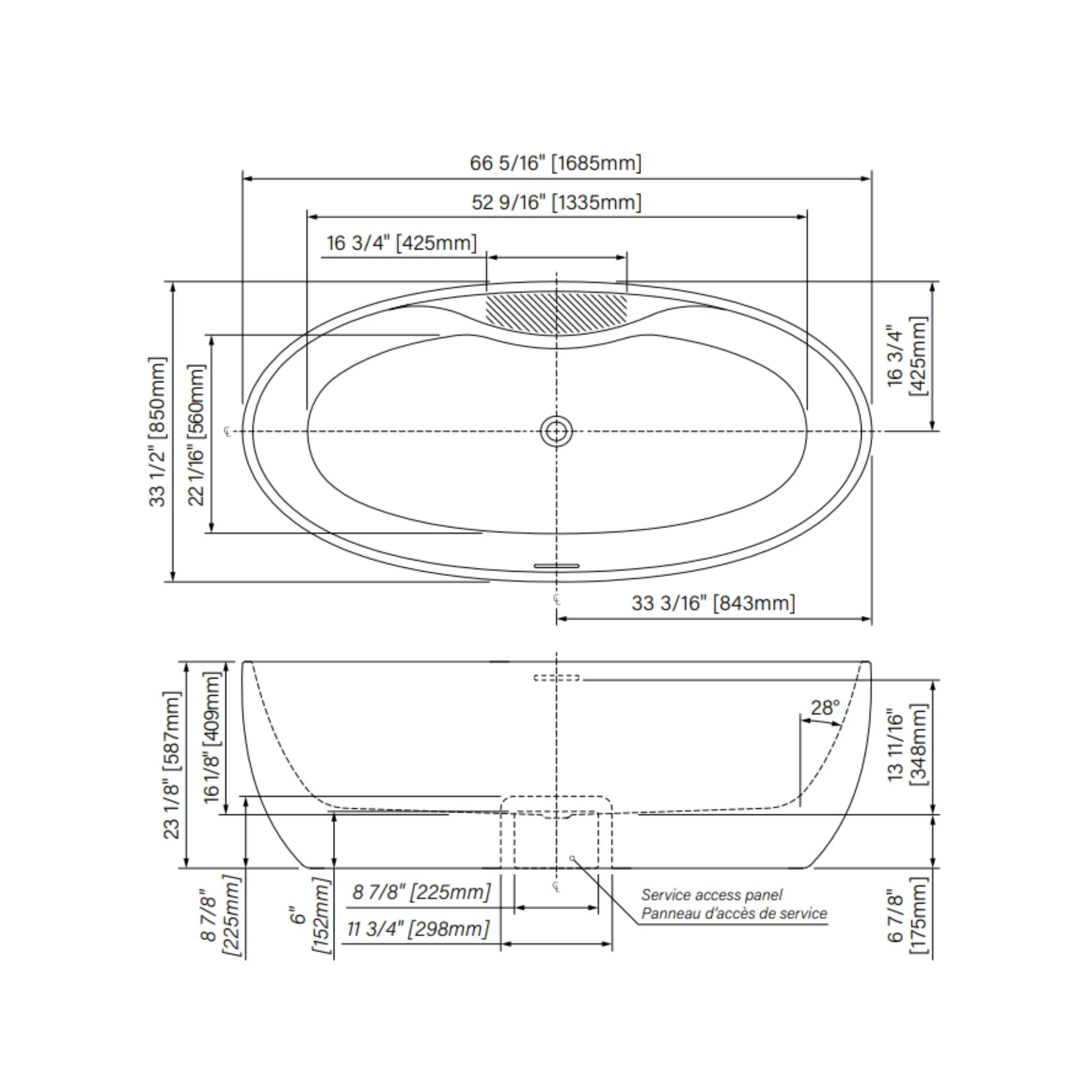 Bain autoportant Wave - Image 3