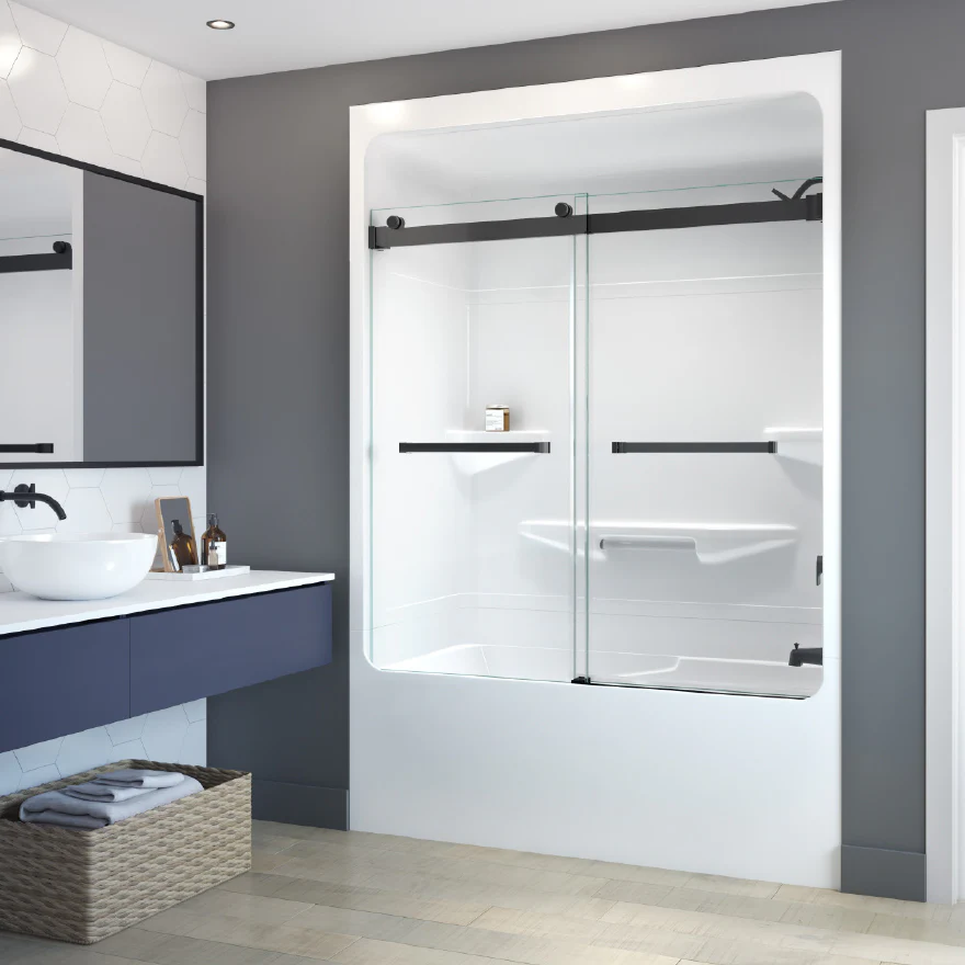 Bain/douche 60" 3 Pièces Longevity collection Horizon III-D (avec toit)