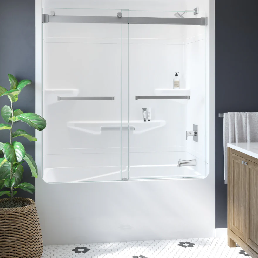 Bain/douche 60" 3 Pièces Longevity collection Horizon III-D (avec toit) - Image 2