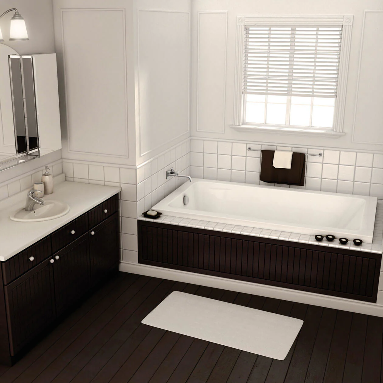 Bain podium en alcĂ´ve Collection Pose