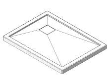 Base de douche 48 x 36 avec drain de coin gauche - Image 2