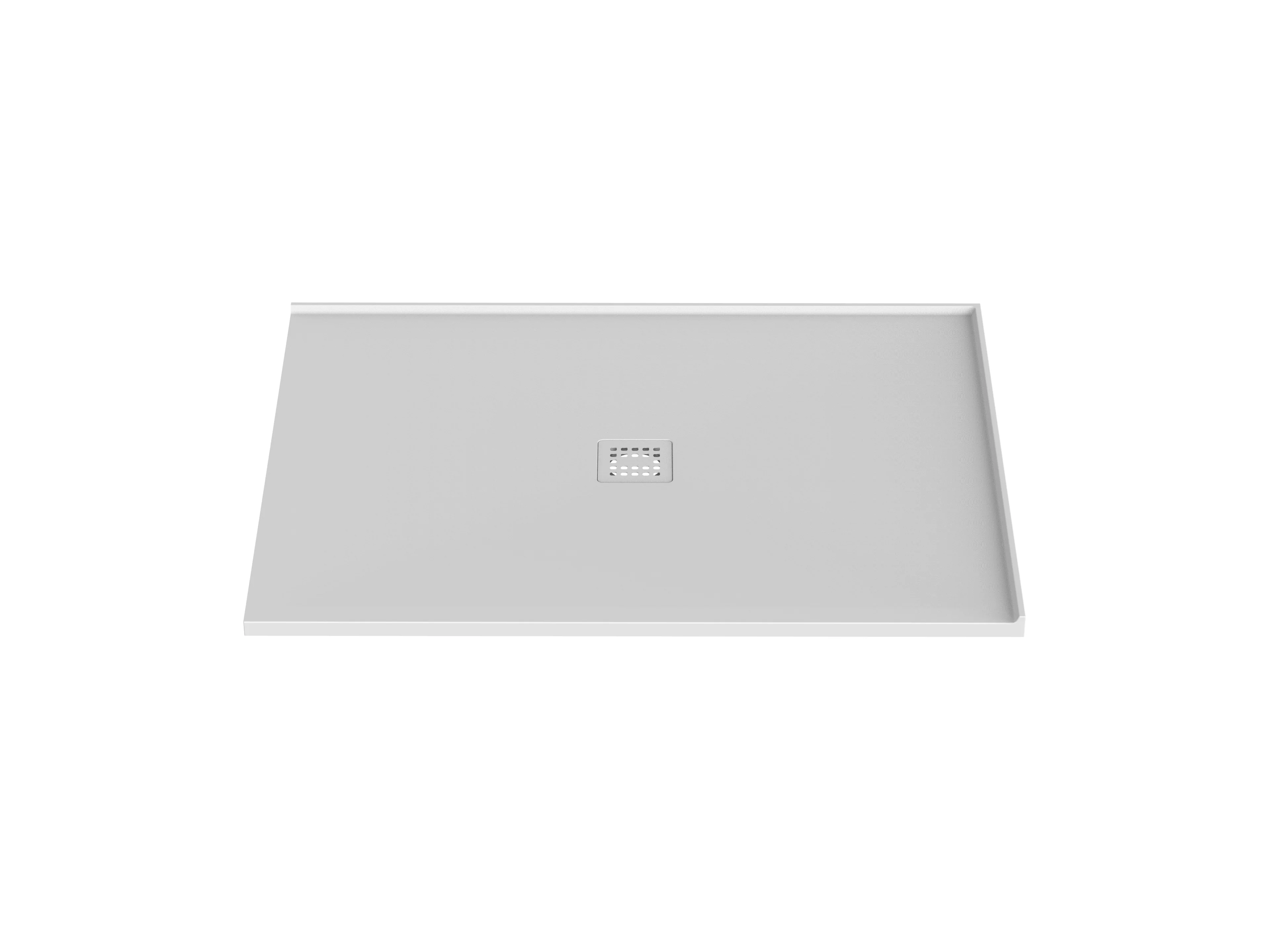 Base de douche en aggloméré de pierre 2 côtés 48" x 36"