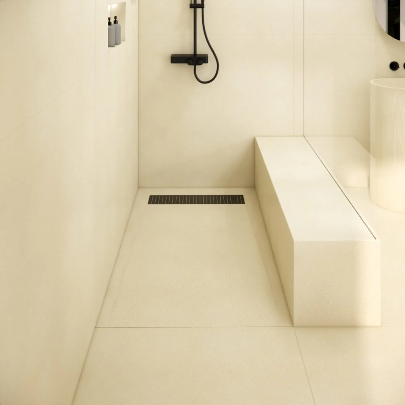 Base de douche en béton Linea - Image 11