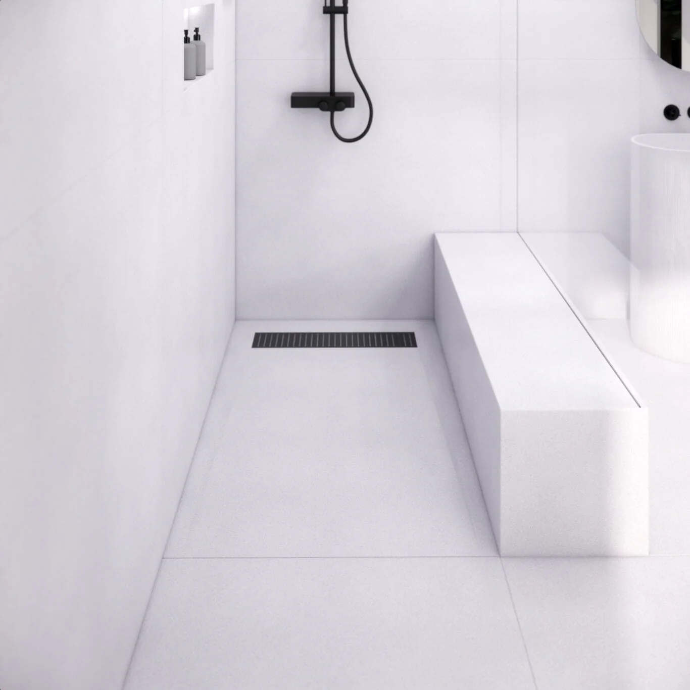 Base de douche en béton Linea - Image 13