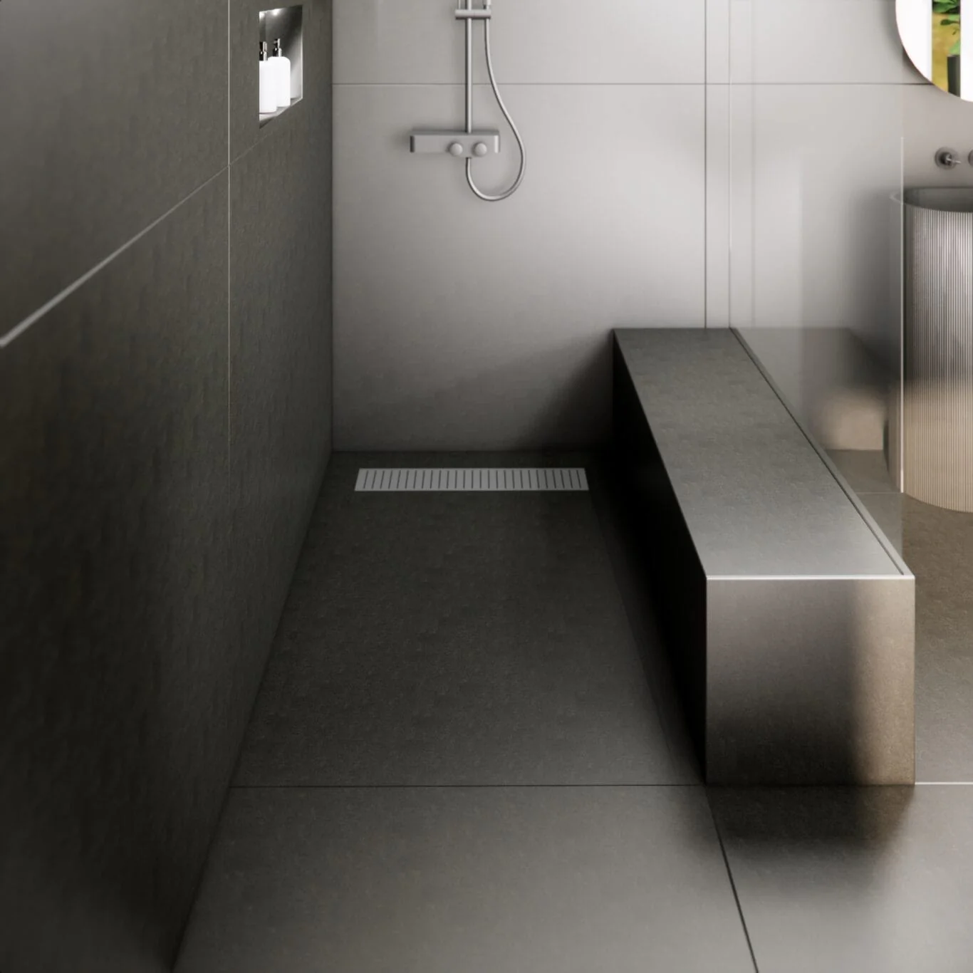 Base de douche en béton Linea - Image 7