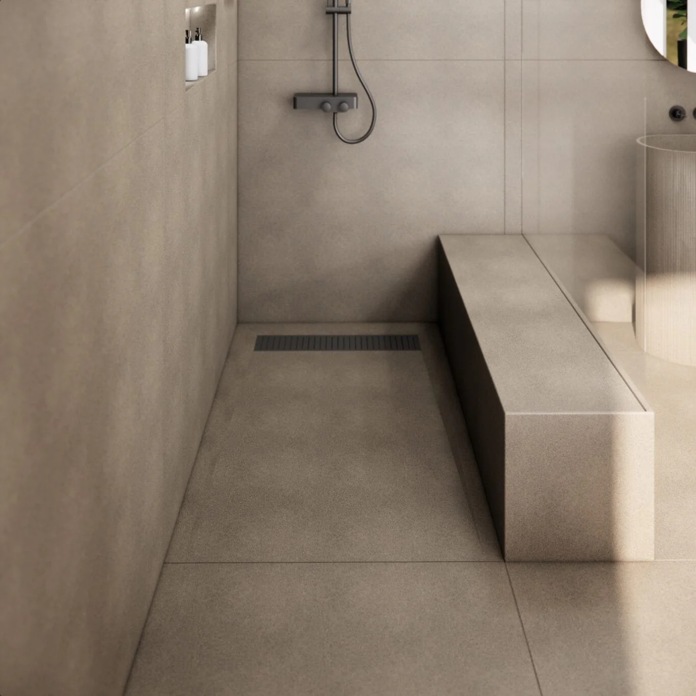 Base de douche en béton Linea - Image 9