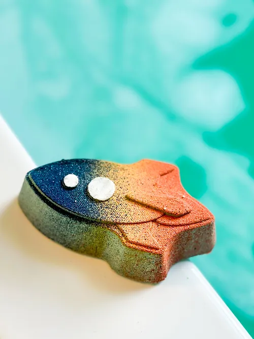 Bombe de bain avec figurine Fusée BON BAIN