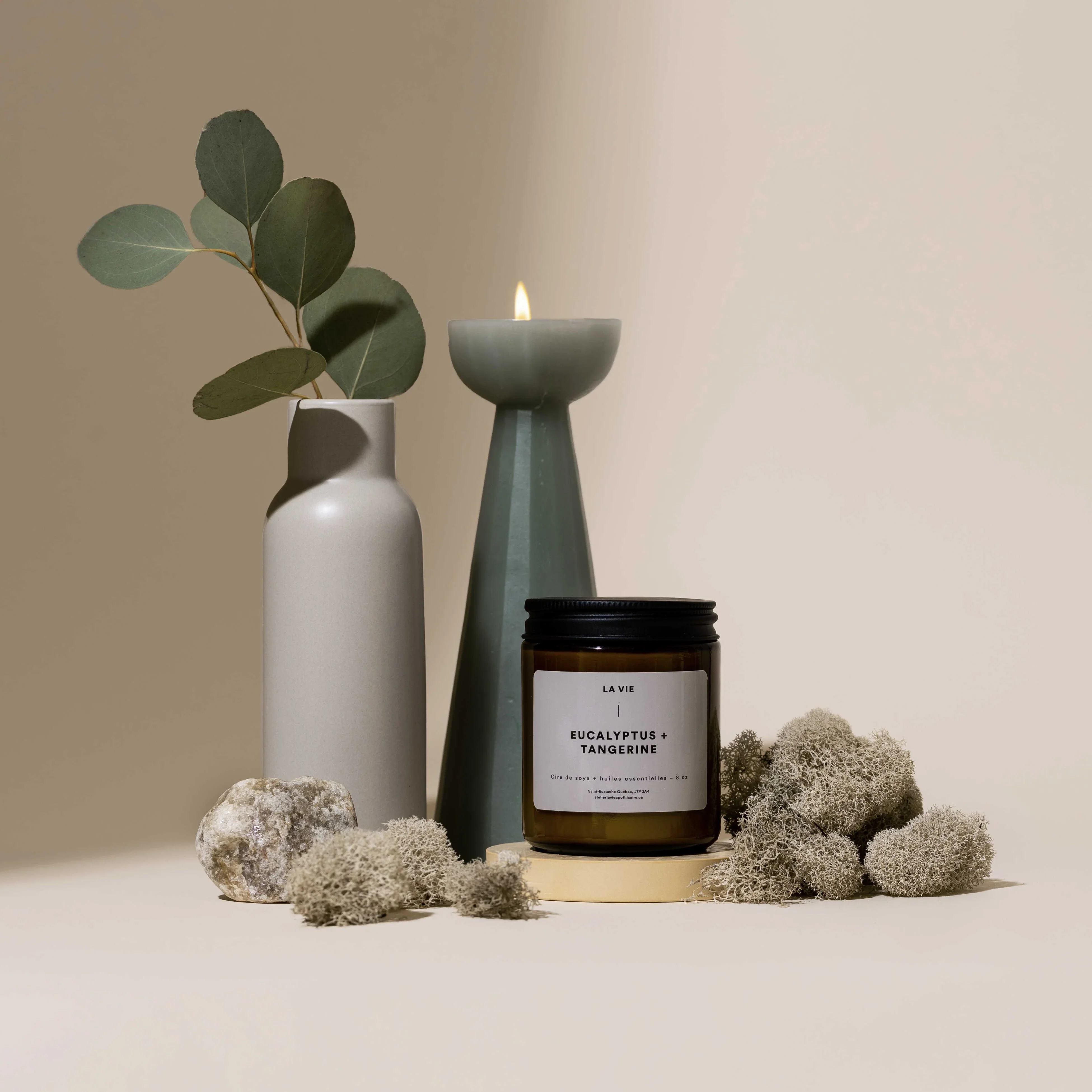 Bougie Eucalyptus Tangerine