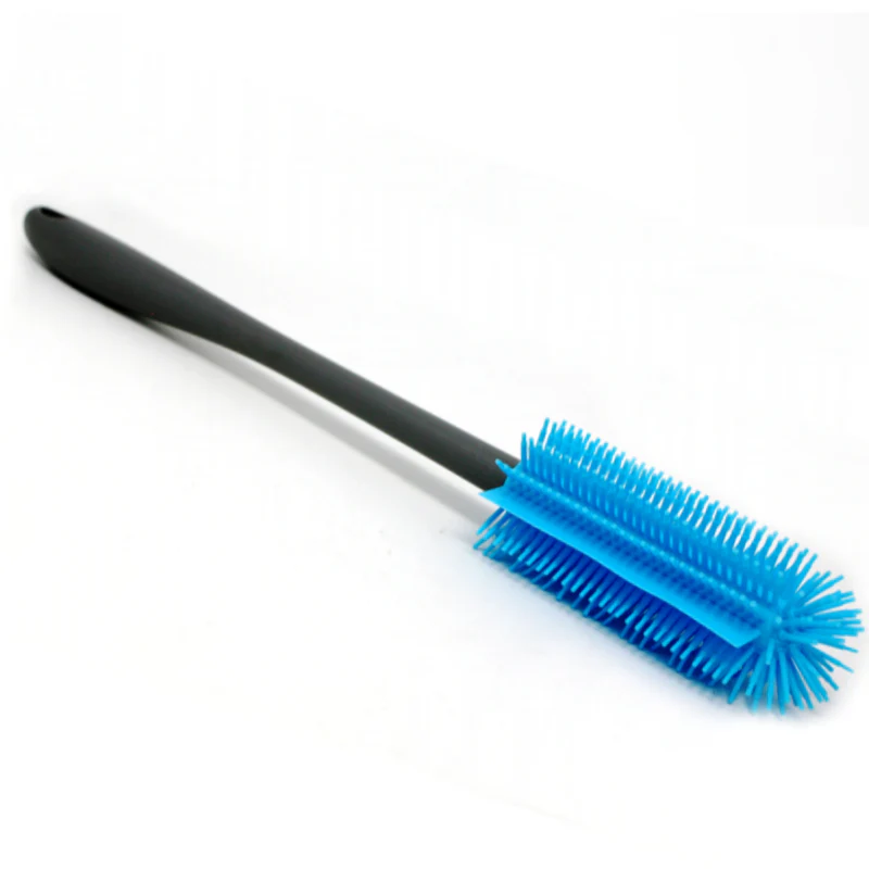 Brosse pour cuisine en silicone, noir et bleu - Image 2