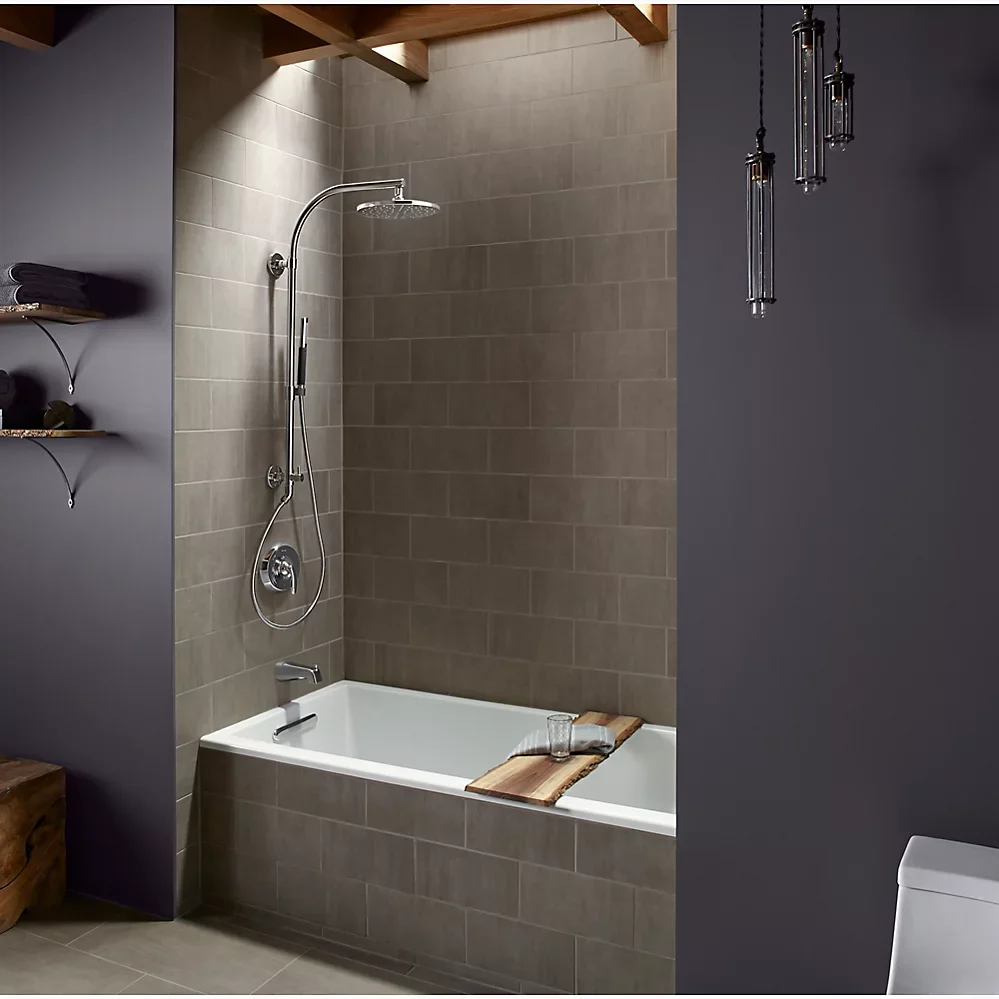 Rail de douche HydroRail-R Chrome (sans tĂȘte ni douchette) - Image 2