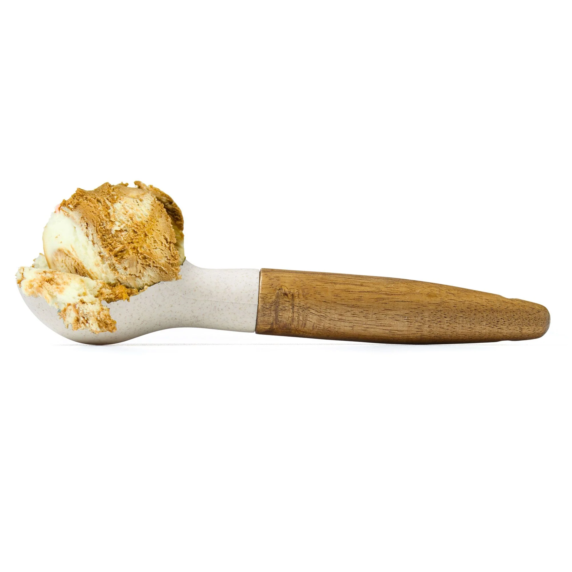 Cuillère à crème glacée avec manche en bois
