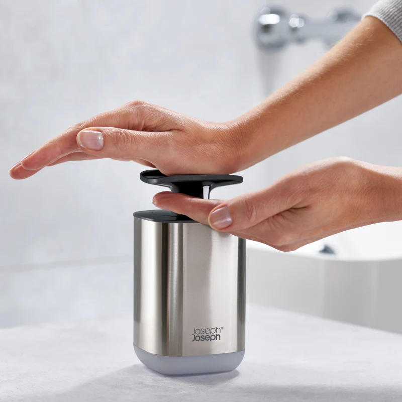 Distributeur Ă savon Inox / noir