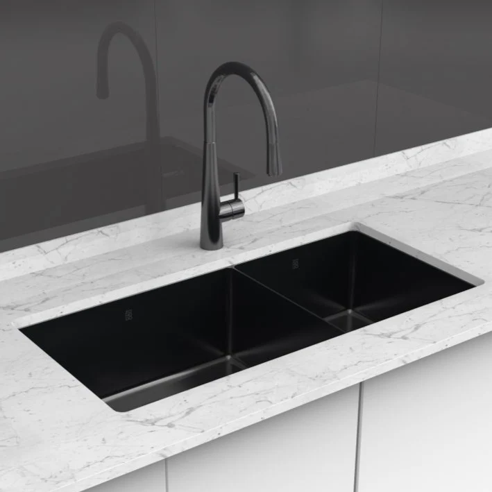 Évier de cuisine Double Sous plan PearlArc Collection Cayman - Image 6