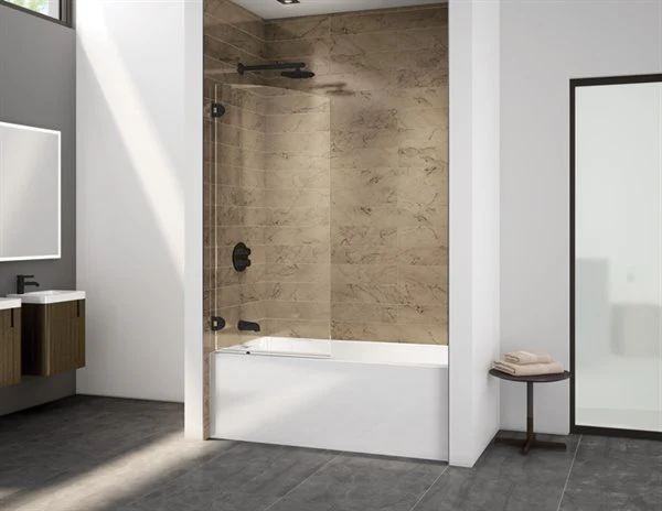 Écran de bain pivotant arrondi 63" Collection Select Solo - Image 3