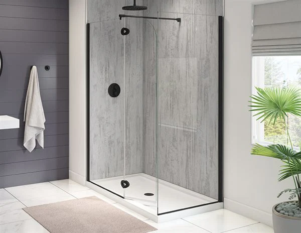 Écran de douche arrondi pivotant à 2 côtés 79" Collection Monaco - Image 2
