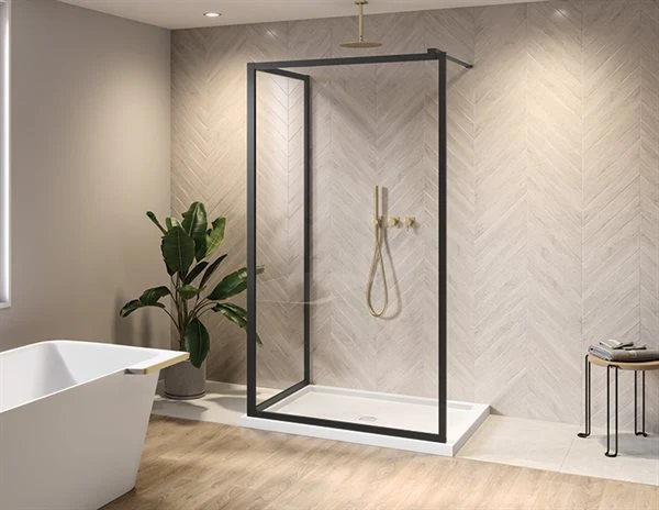Écran de douche en coin fixe 79" Collection Elera - Image 3