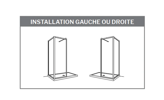 Écran de douche en coin fixe 79" Collection Elera - Image 4
