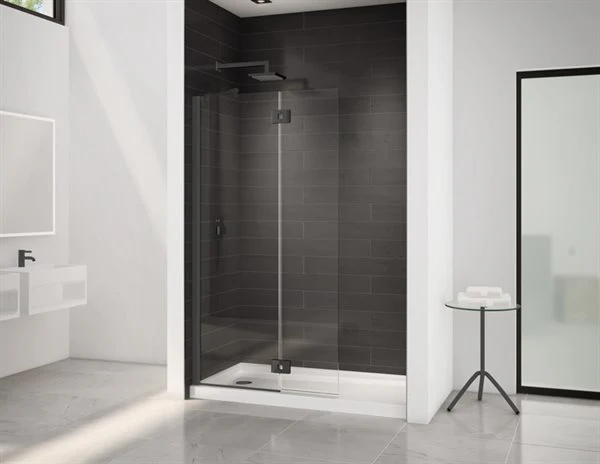 Écran de douche pivotant à pentures carrées 79" Collection Monaco - Image 3