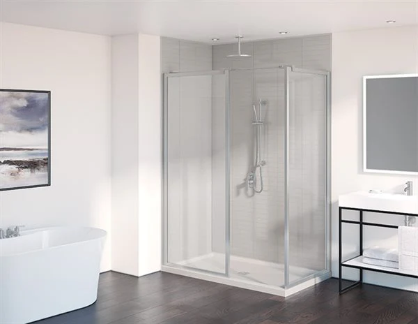 Écrans de douche fixes à 2 côtés 79" Collection Elera