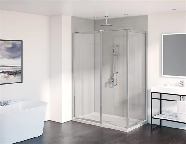 Écrans de douche fixes à 2 côtés 79" Collection Elera - Image 2