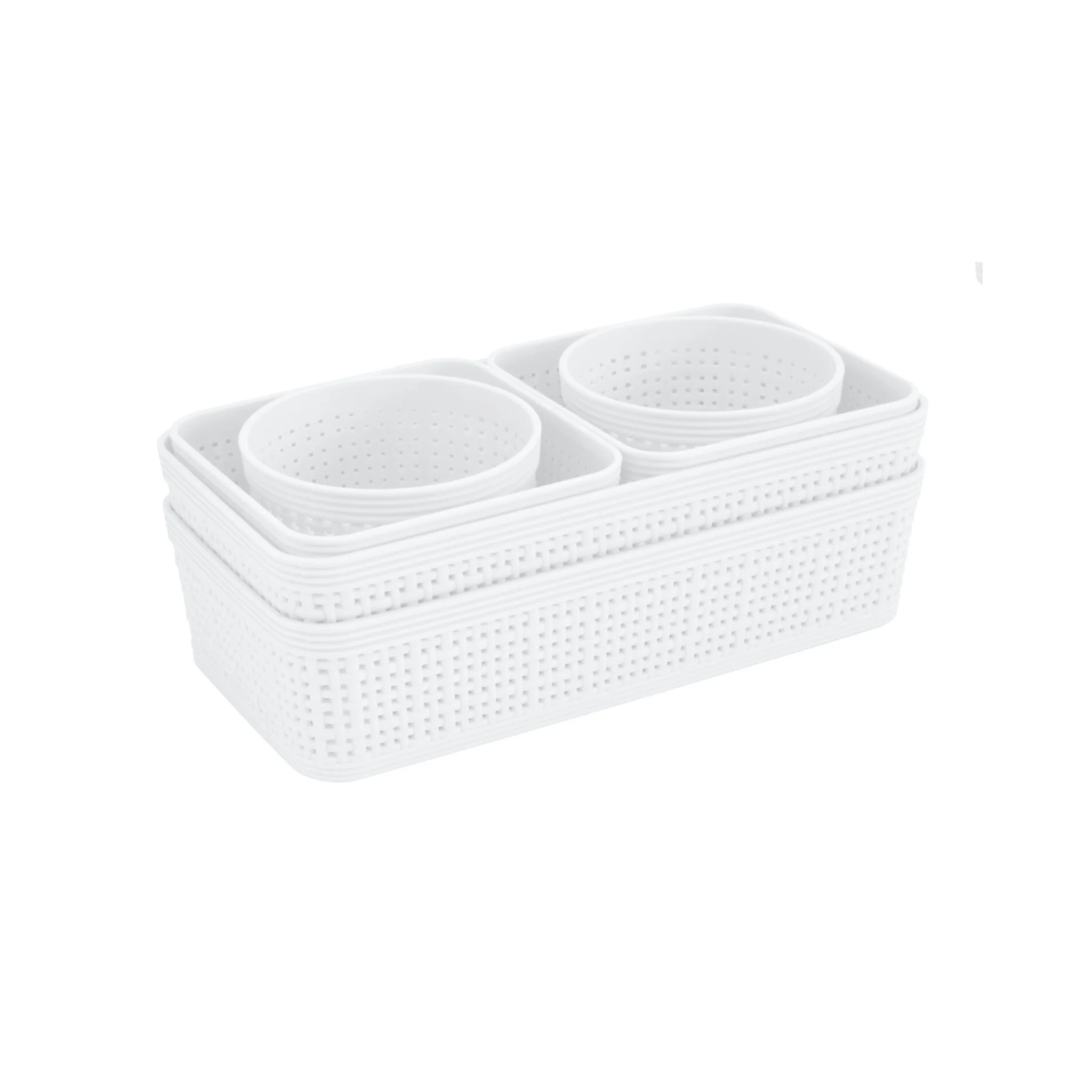 Ensemble de 6 paniers de rangement Collection Weave - Image 2