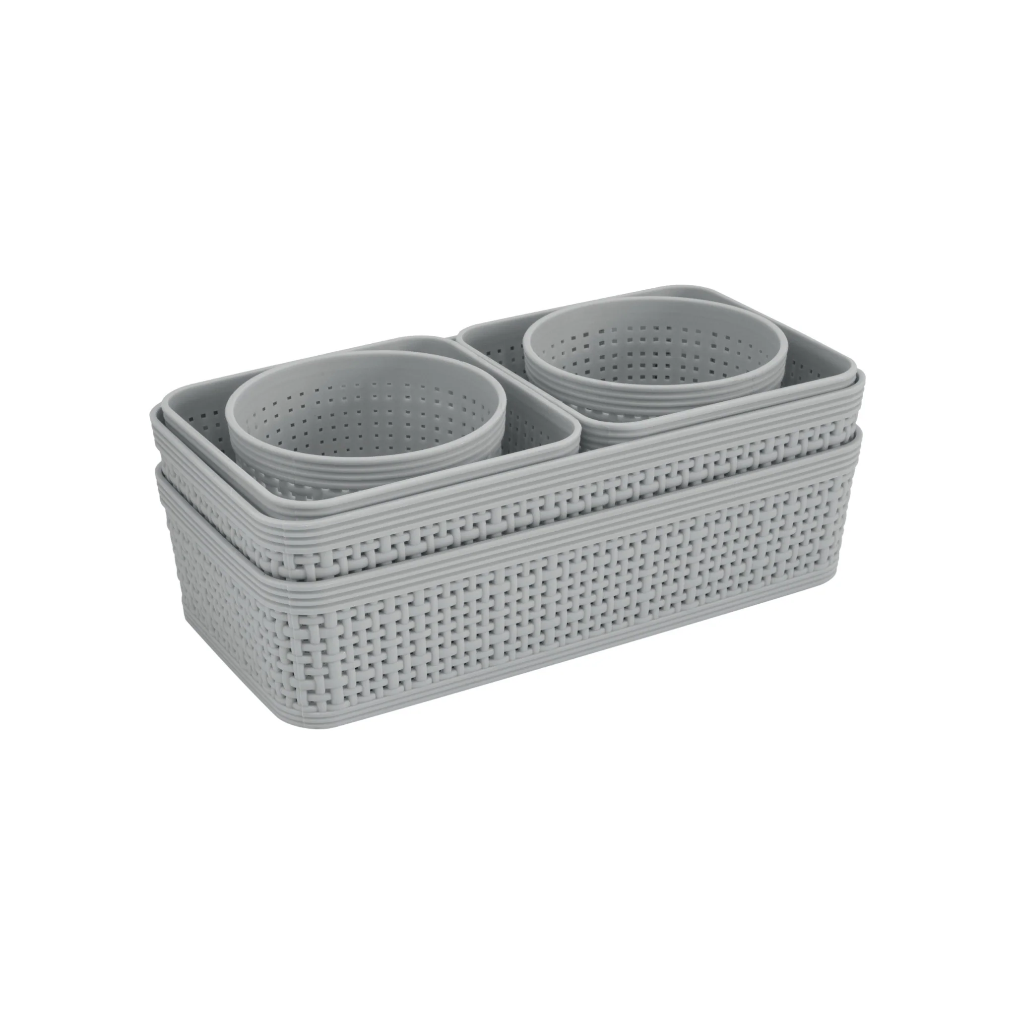 Ensemble de 6 paniers de rangement Collection Weave - Image 3