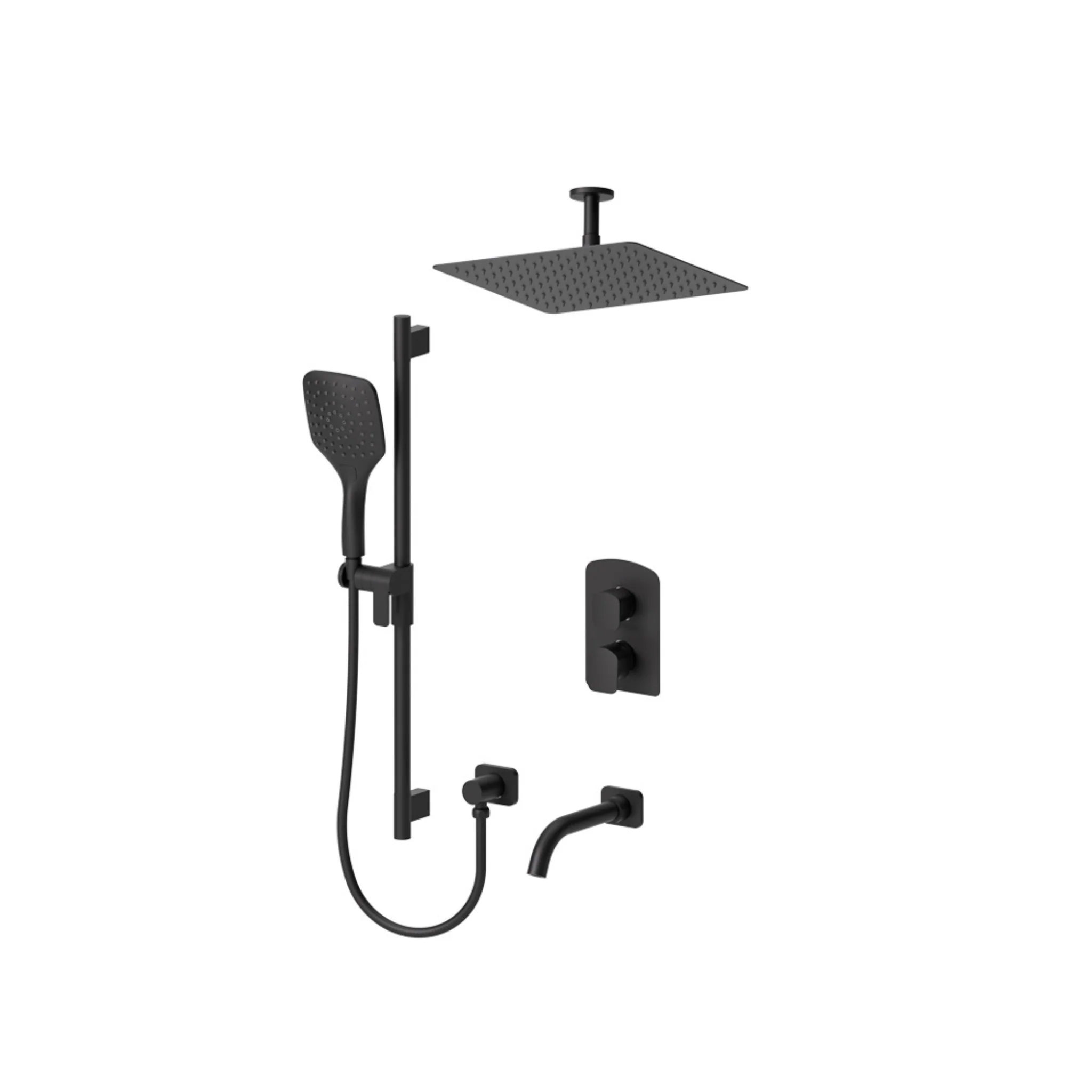 Ensemble de bain/douche T-box 3 fonctions collection Delano plafond - Image 4