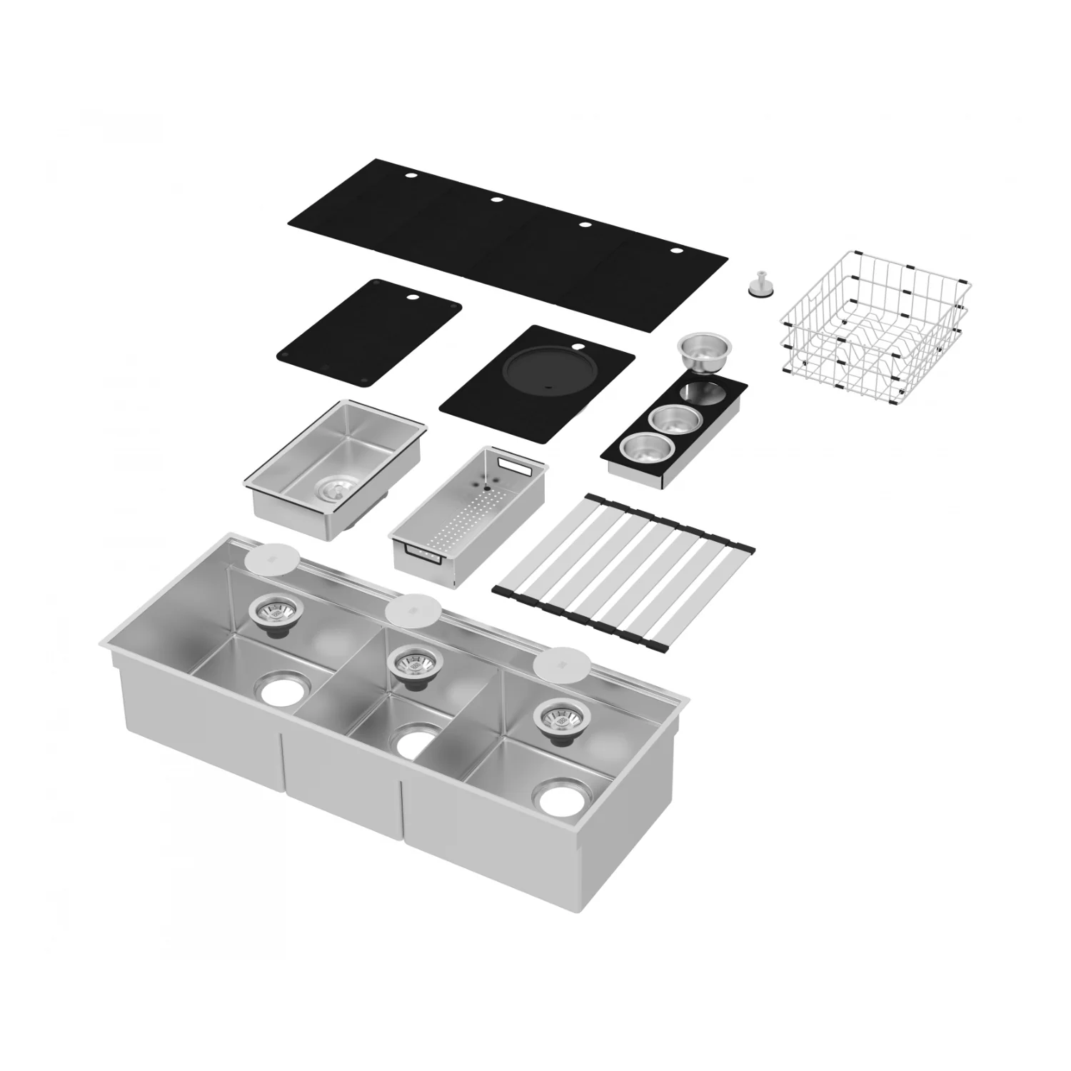 Ensemble d'évier station de travail triple Collection Integrato
