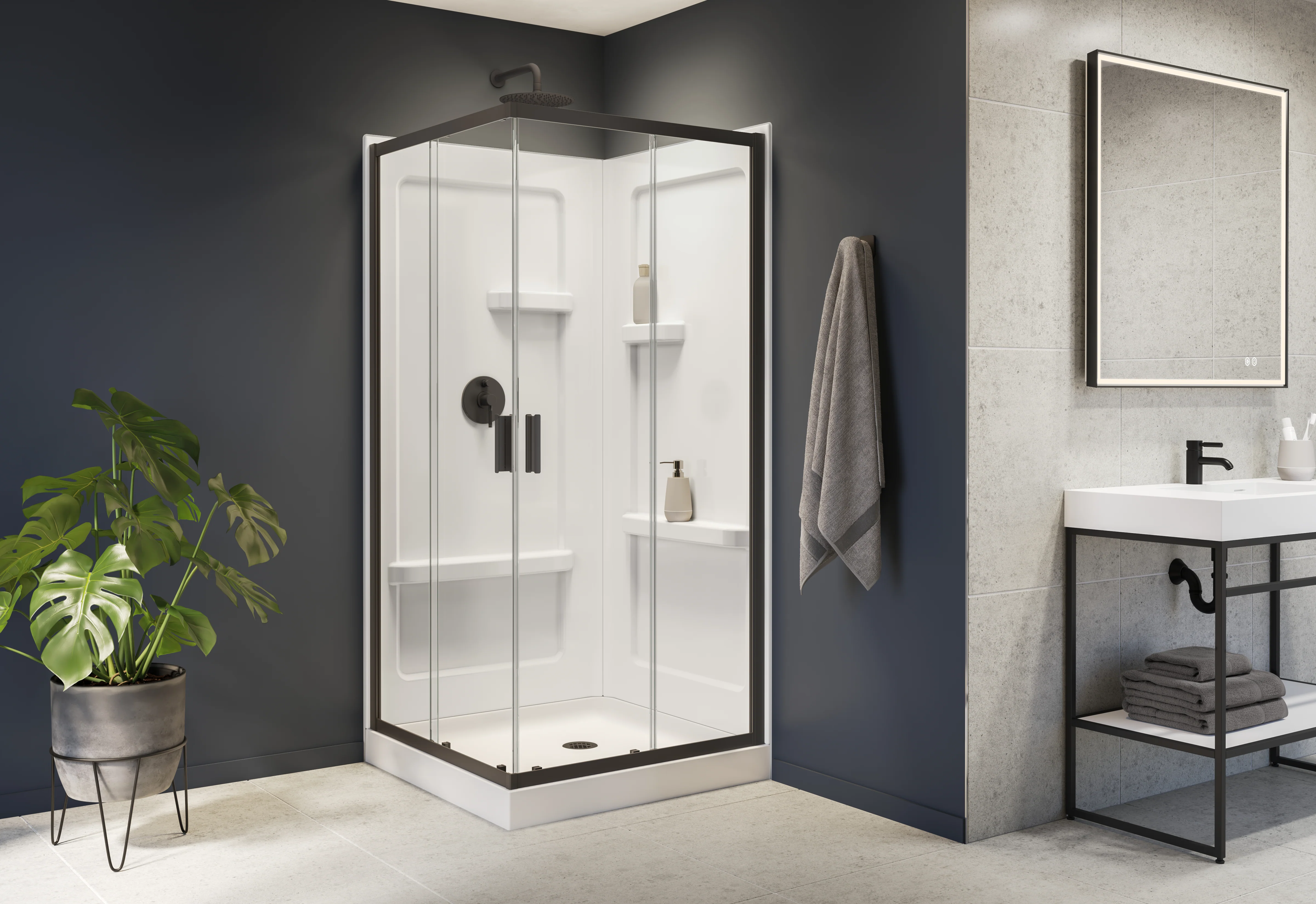 Ensemble de douche carrée Collection Nellie - Image 4