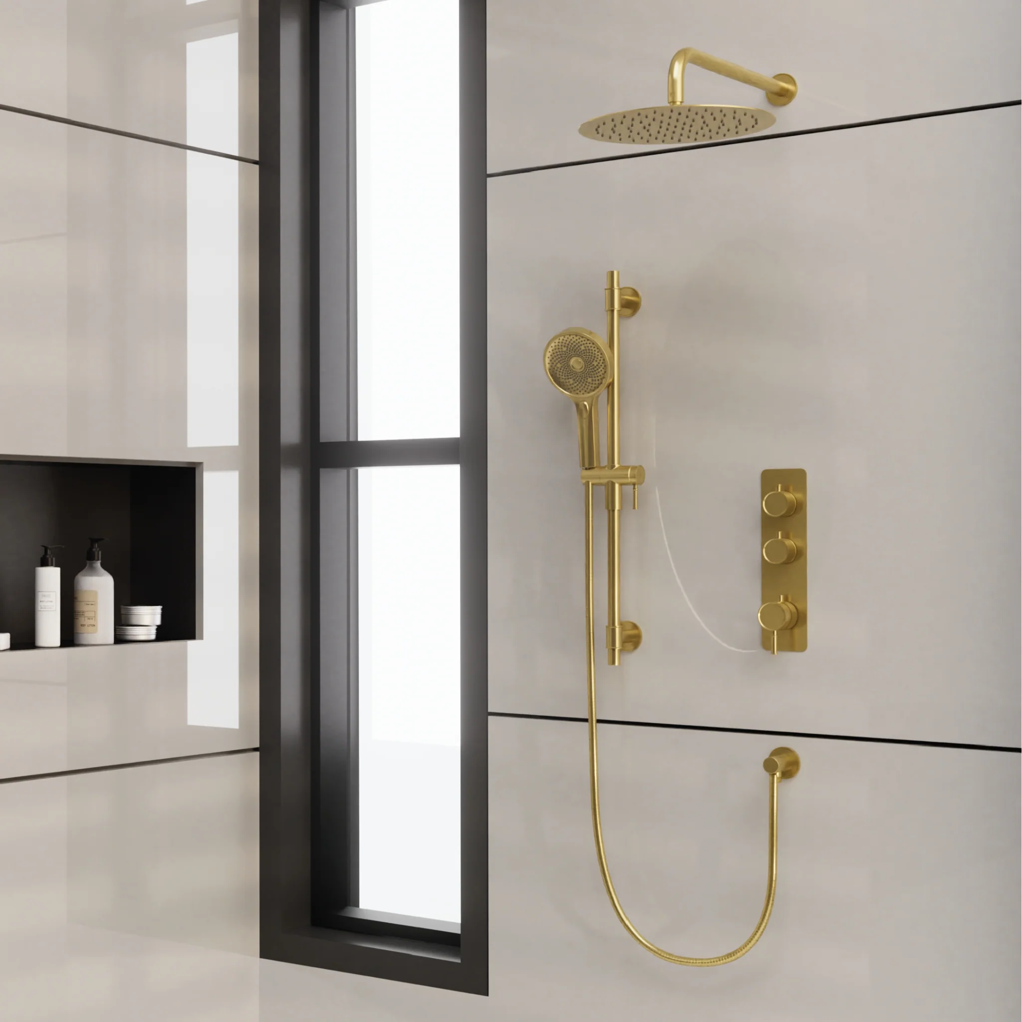 Ensemble de douche EXTENZA, 2 fonctions, Collection Alyss - Image 5