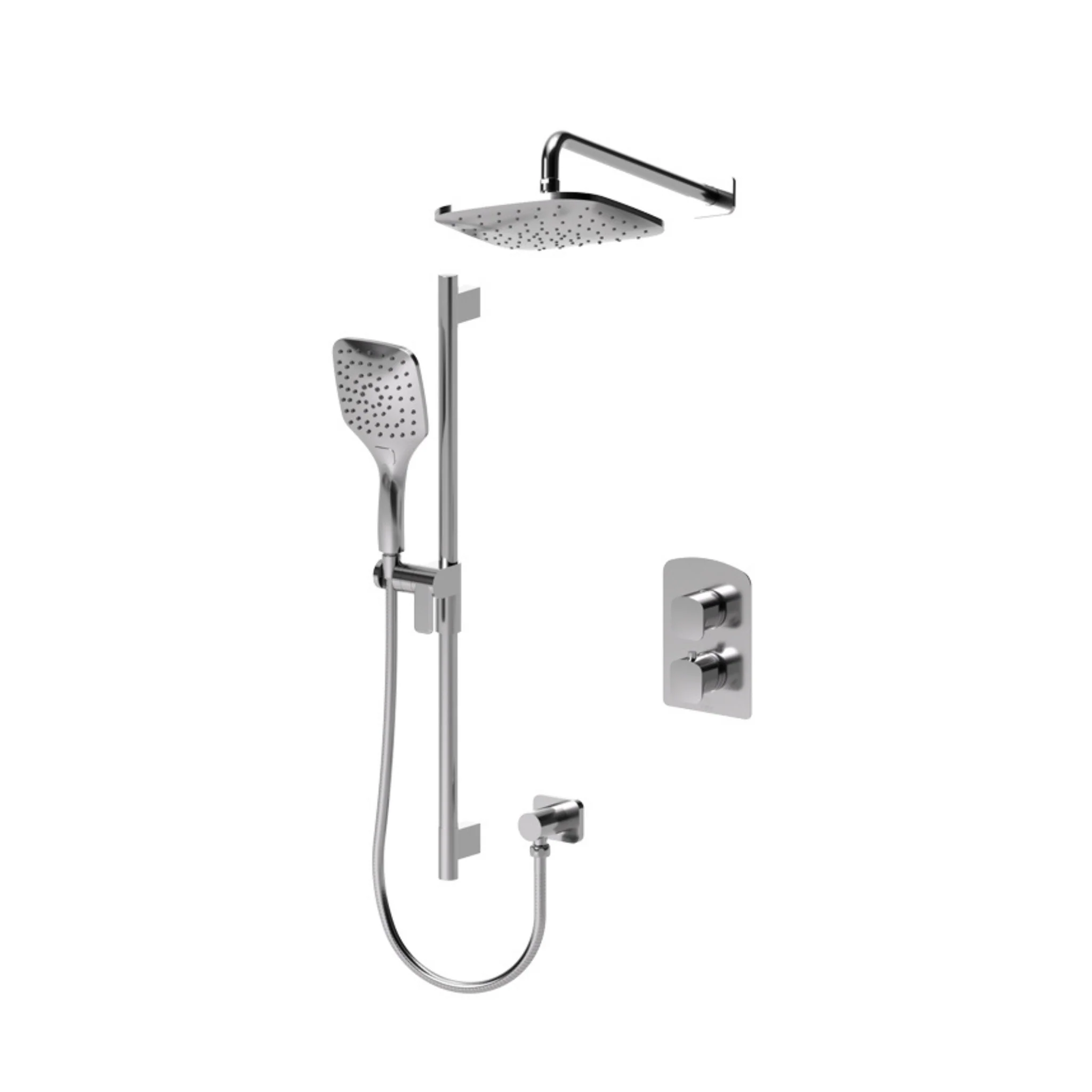 Ensemble de douche T-Box, 2 fonctions collection Delano arrondie