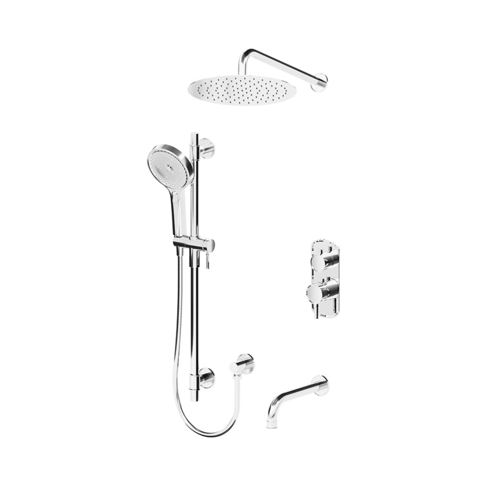 Ensemble de douche T-BOX, 3 fonctions, Collection Alyss - Image 2