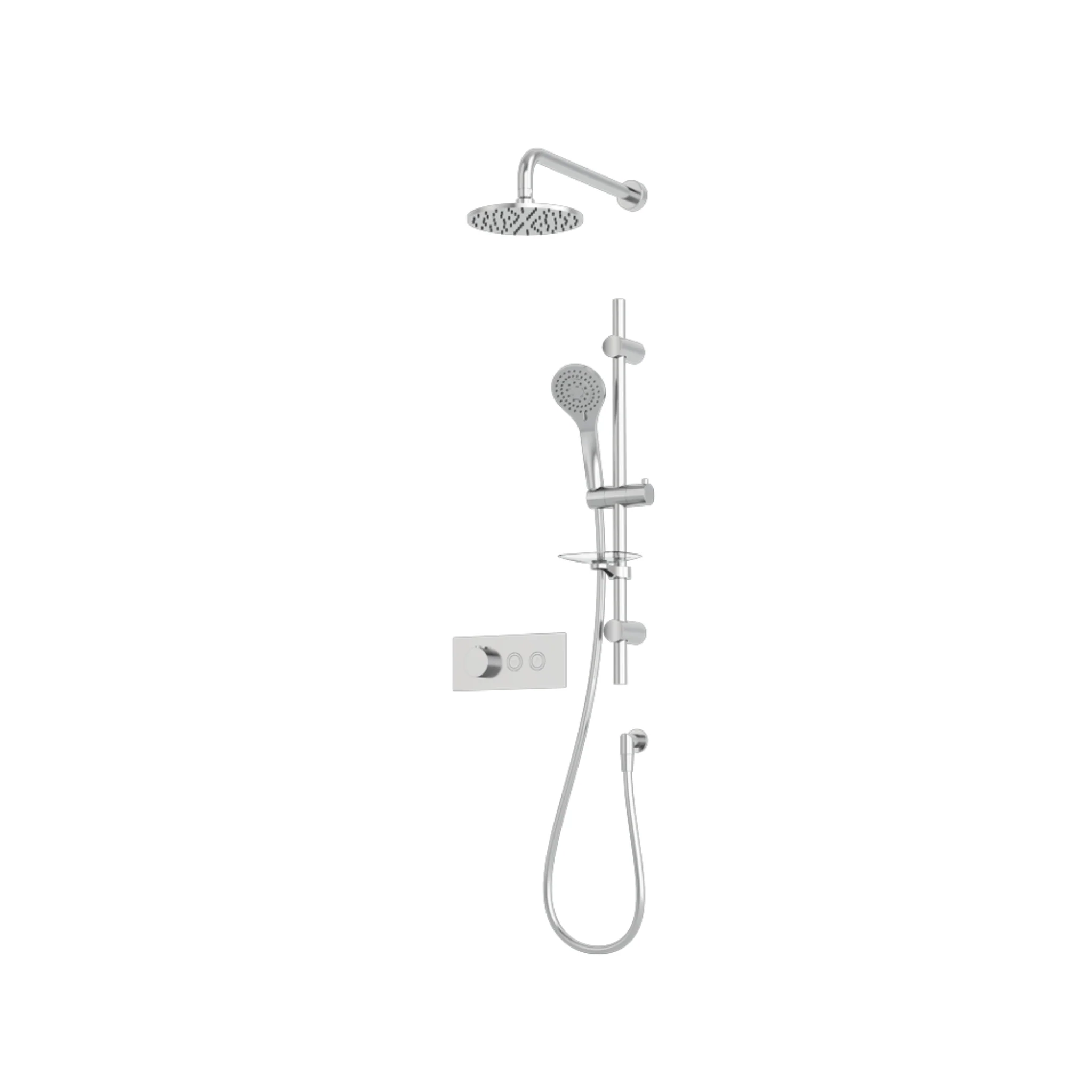 Ensemble de douche tĂȘte ronde 1/2" Collection ON