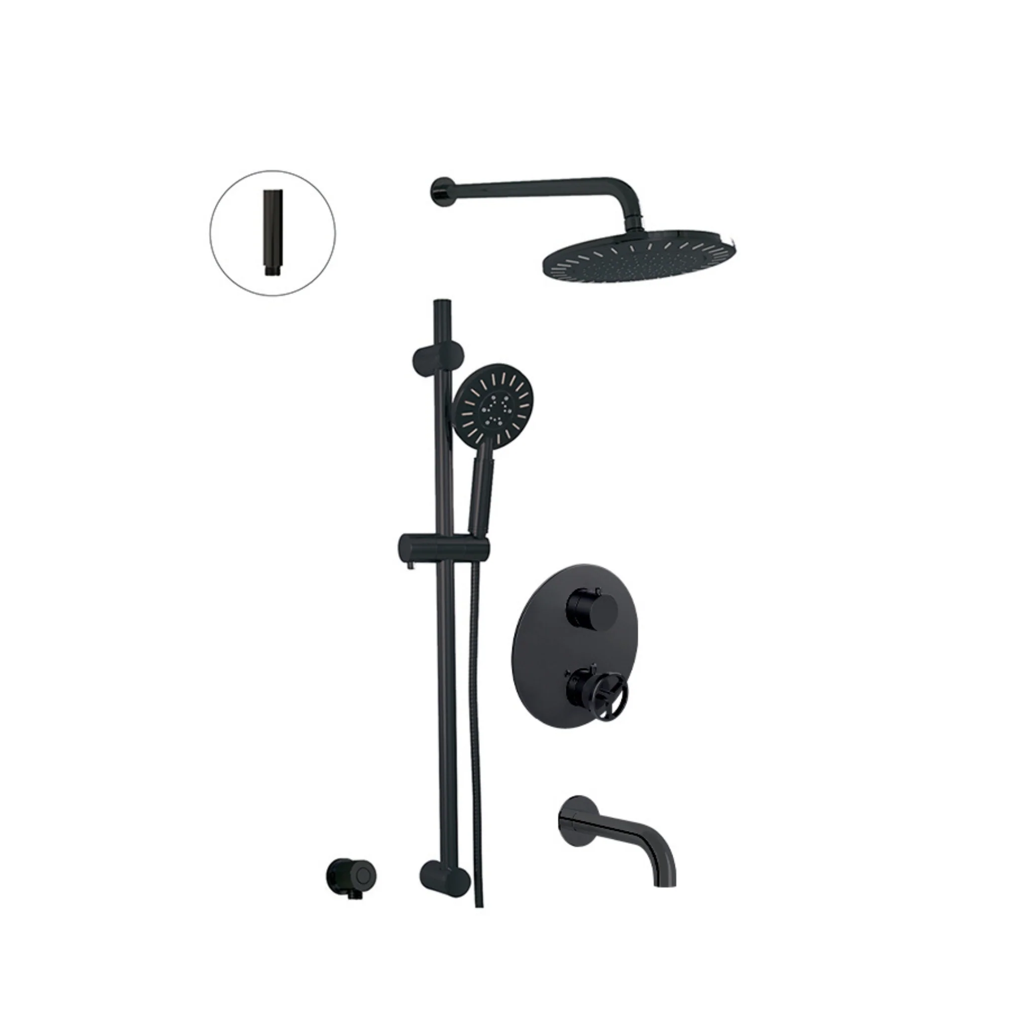 Ensemble de douche thermostatique 3 fonctions Collection 1840 - Image 2