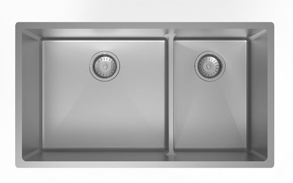 Ensemble d’évier de cuisine double 60/40 Platinum Sonix 31" - Image 2