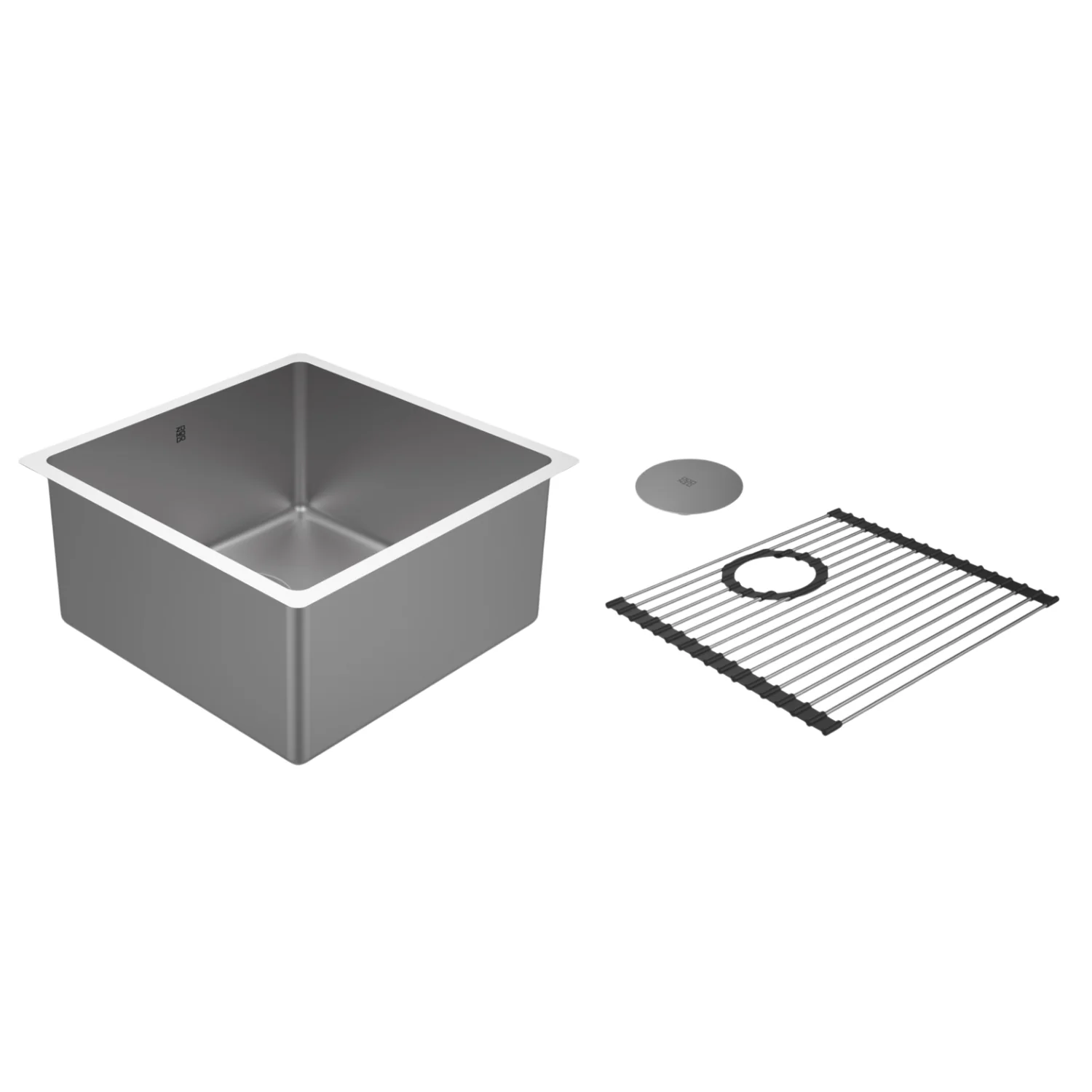 Ensemble d’évier de cuisine simple Platinum Sonix 17"