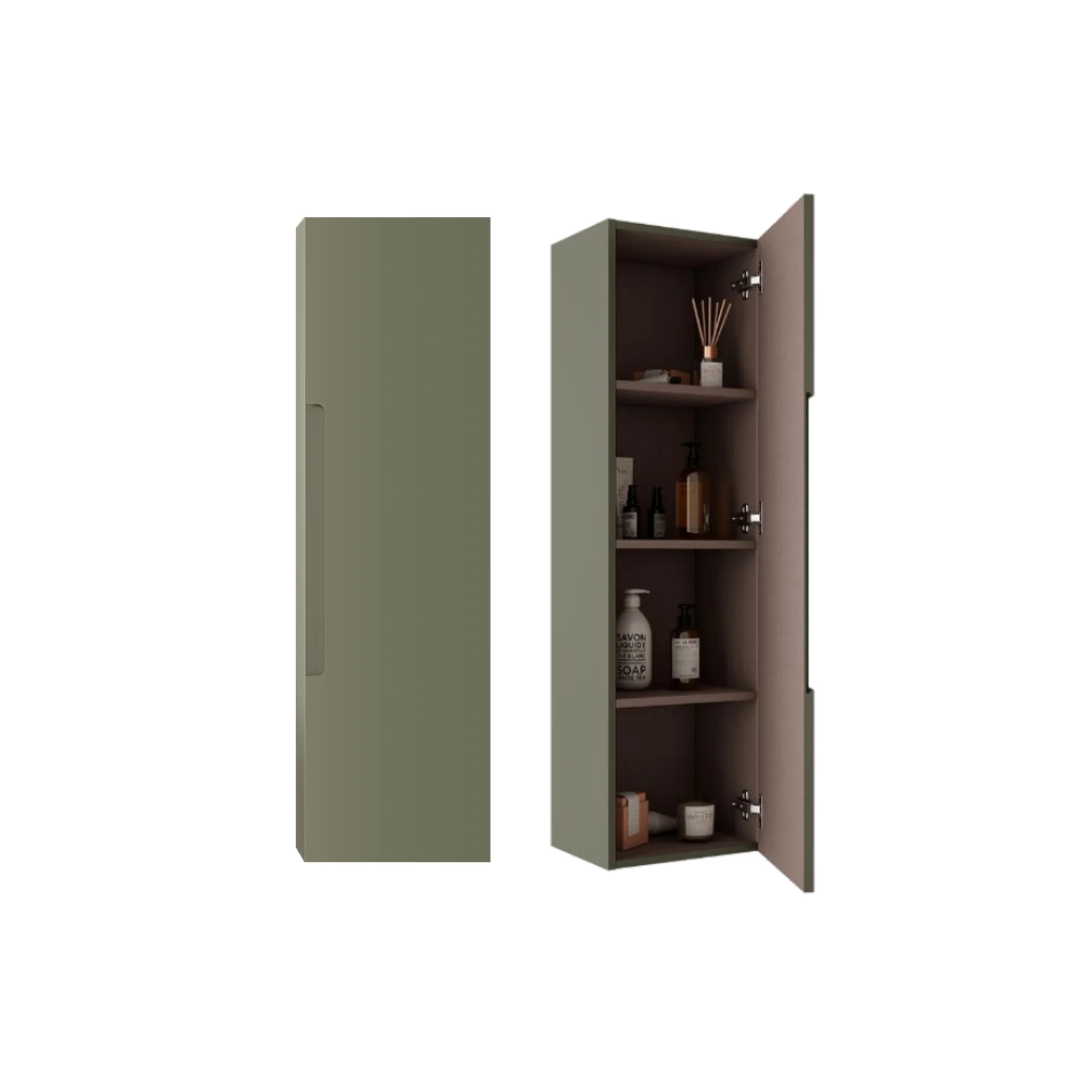 Ensemble Plan lavabo et Lingerie Vert sauge Collection Coda - Image 4