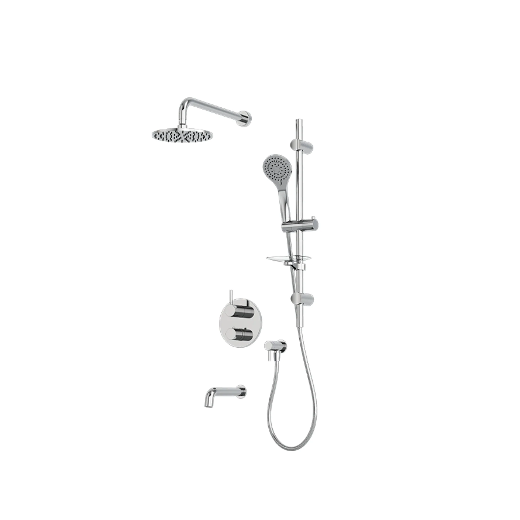 Ensemble de robinet de bain/douche 1/2'', Collection Vertigo