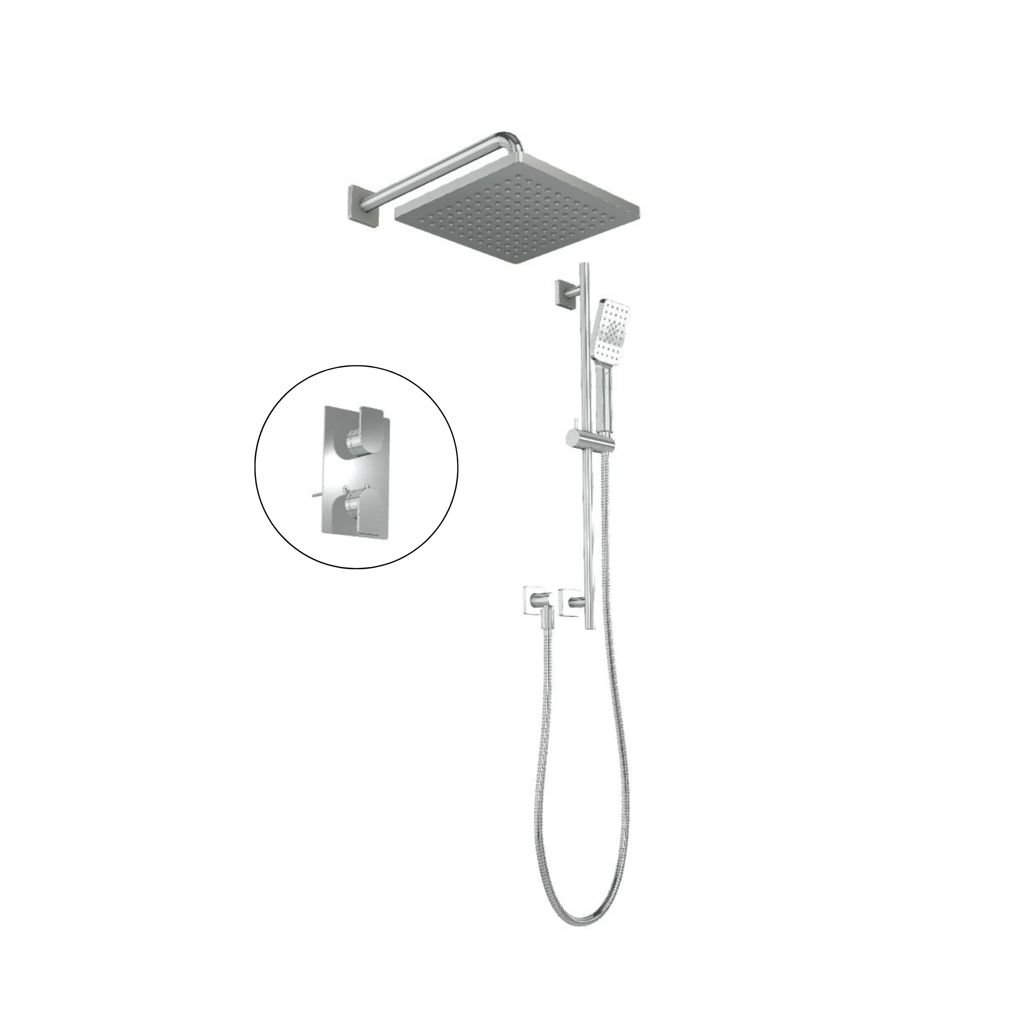 Ensemble de robinet de douche Carré Collection UMIX - Image 7