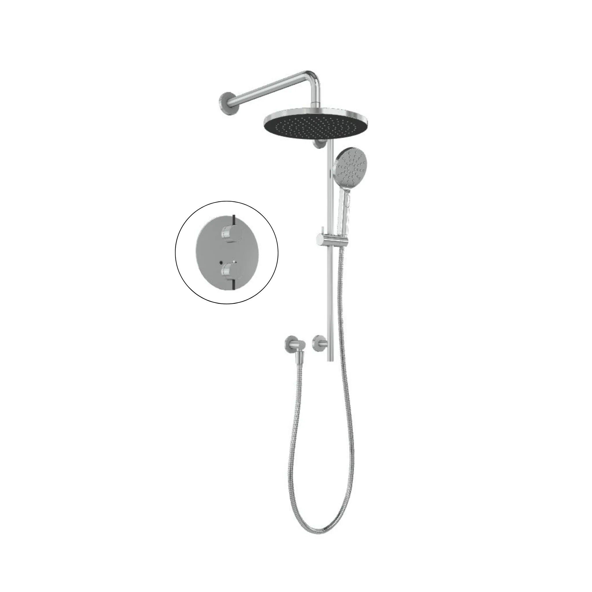 Ensemble de robinet de douche Rond Collection UMIX - Image 7