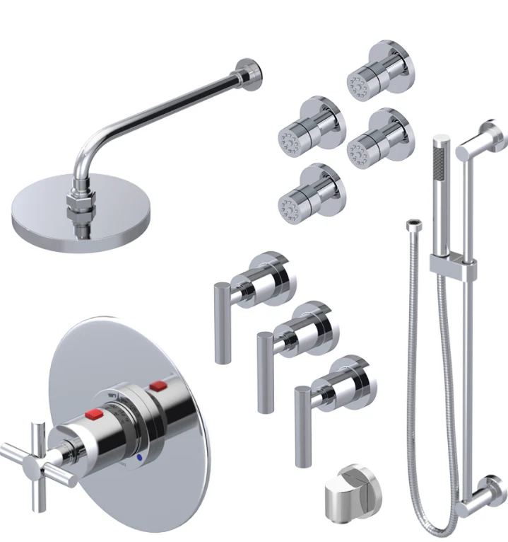 Ensemble de robinet de douche avec jets Collection Genesis