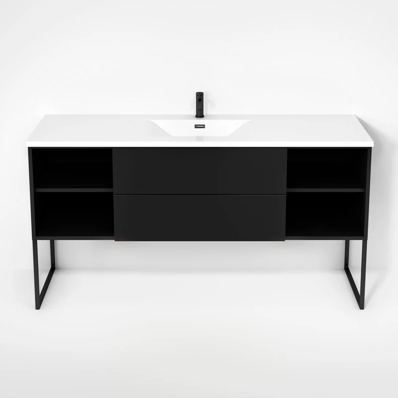 Ensemble vanité avec piétement et lavabo  63" Collection Haus - Image 3