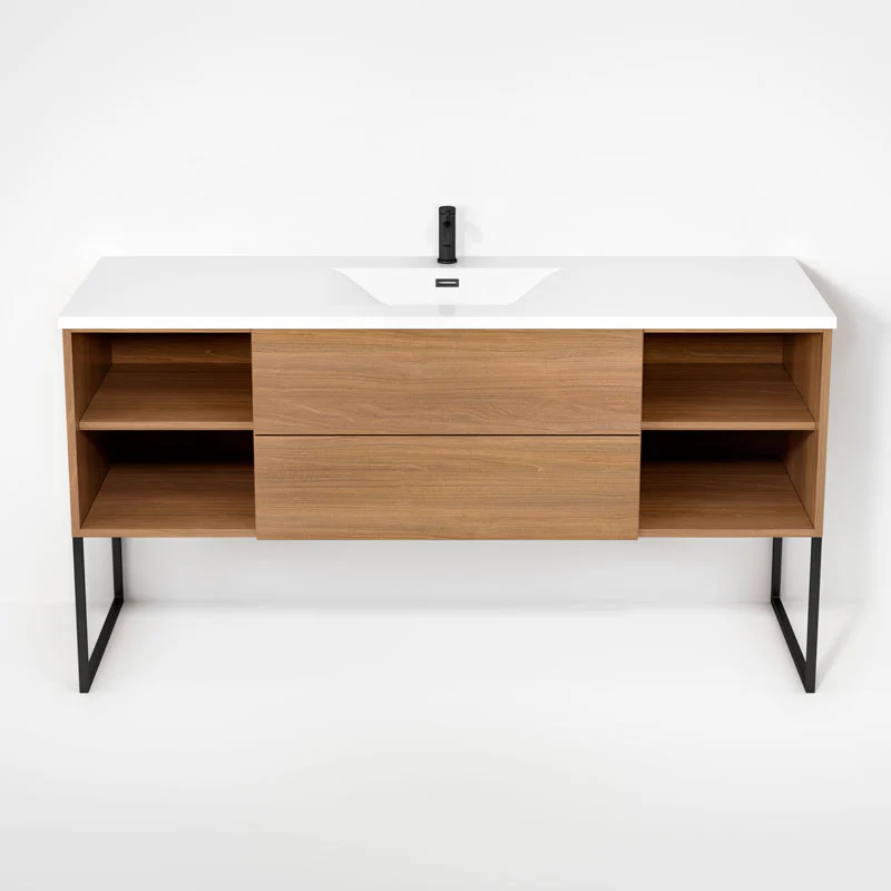 Ensemble vanité avec piétement et lavabo  63" Collection Haus - Image 4