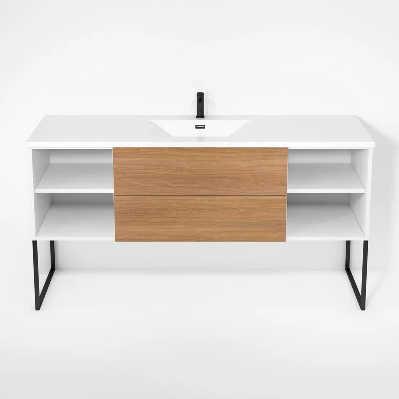 Ensemble vanité avec piétement et lavabo  63" Collection Haus - Image 5